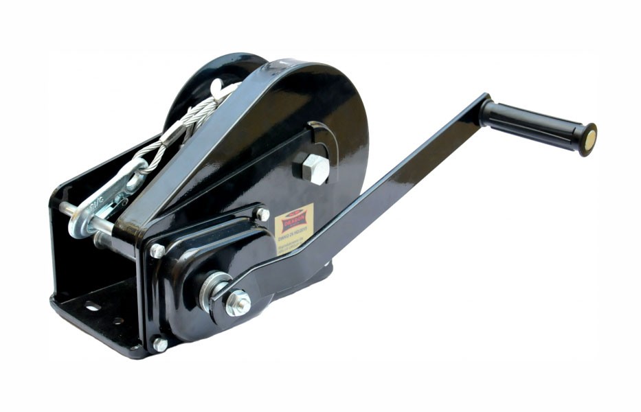 Troliu manual DRAGON WINCH DWK-O 2600 HD (trage 1200 kg), cablu otel foarte lung de 6mm x 17m