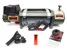 Troliu electric DRAGON WINCH DWT 30000 HD (trage 13605 kg), cablu otel la 24V