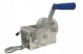 Troliu manual profesional, puternic de 3300 lbs (trage 1500 kg), cablu otel 