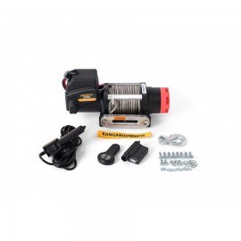 Troliu electric KANGAROOWINCH K6000E-SR 12V (trage 2722 kg), cablu sintetic la 12V