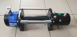 Troliu electric dezechipat cu dispozitiv rulare corecta cablu HUSAR WINCH BST S 13000 (trage 5897 kg), la 12V